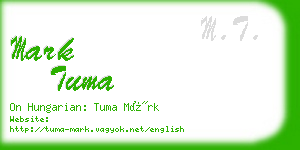 mark tuma business card